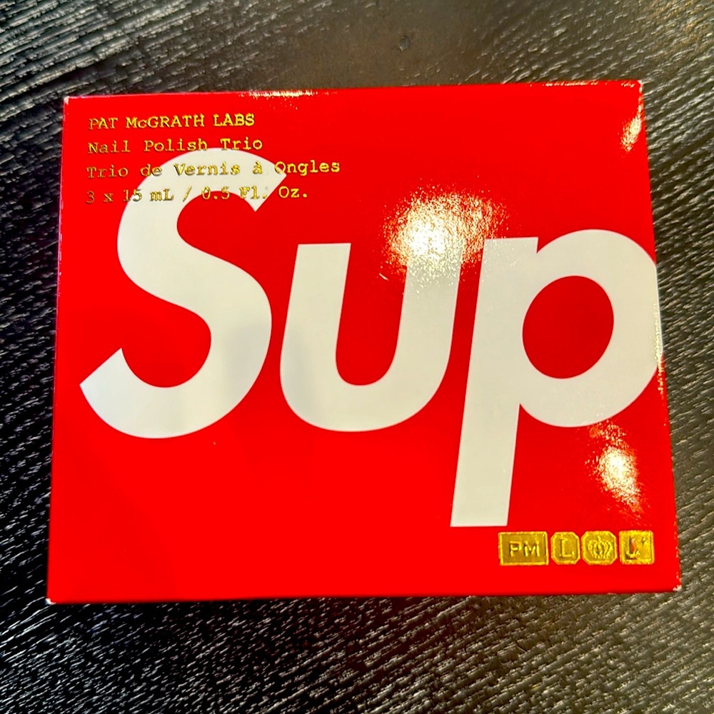 Supreme Red and White Box Logo Accessory